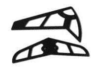 carbon horizontal/vertical tail fin for Skya 450S/SE V2 Helicopter