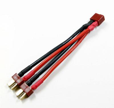 T-shape/Dean Style Connector 1-Female 2-Male Parallel Connection Cable