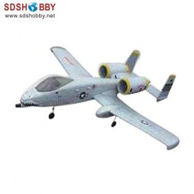 A-10 Thunderbolt Brushless EPO/ Foam Electric Airplane RTF with 2.4G Left Hand Throttle Grey Color