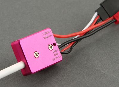 Mi600 Ultra Micro 5.8GHz 600mW Video Transmitter with Circular Polarized Antenna (Pink)
