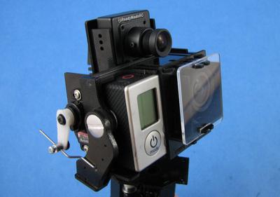 Pro Combo Pan & Tilt for CCD and GoPro HERO3