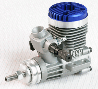 ASP S15A Engine for Airplanes Blue head version