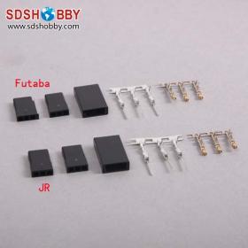 DIY Futaba/ JR Type 3 Pin Servo Battery Connector/Plug Set (Female and Male)