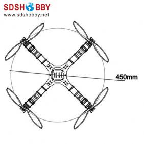 ST450 Four-axis Flyer/Quadcopter Kit with Frame +Motor + Prop
