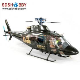 Marvel Craft M-50H Scale Fiberglass Electric Helicopter ARF-Black