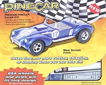 PineCar Blue Venom Premium PineCar Racer Kit PINP3950