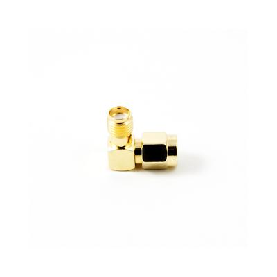 RP-SMA male to SMA female right angle adapter