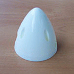 76mm/3in Plastic Spinner White