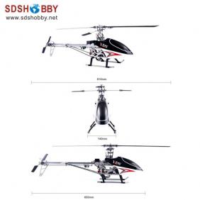 KDS 450C-PNP Electric Helicopter RTF Fiberglass Version with Gyro (NOT Include Radio Control and Battery)