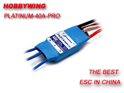 HOBBYWING 40A / 60A 2-6S Electric Brushless Speed Controller (ESC) Type Platinum-40A