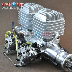 DLA116-INLINE CNC Processed Inline Gasoline Engine/Petrol Engine 116CC for Gas Airplanes with Double Cylinders