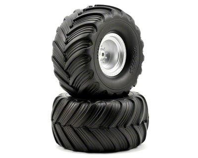 Traxxas Tires/Wheels Assembled Glued Monster Jam (2) TRA3663