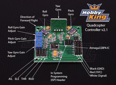 HobbyKing Multi-Rotor Control Board V2.1 (Atmega168PA)