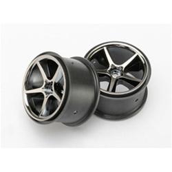 Traxxas Wheels Gemini Black Chrome VXL (2) TRA7172A