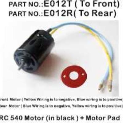 Redcat Racing Motor RC540 casing in Black For Rockslide REDE012T