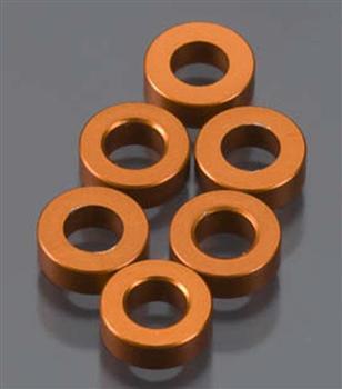 Axial Spacer 2x6mm Orange (6) AXIA1351