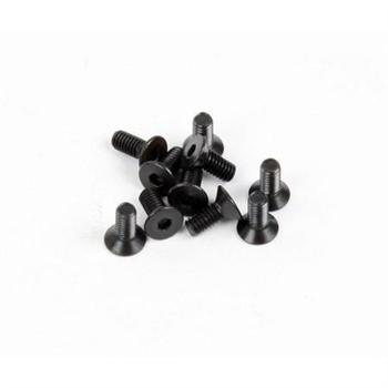 Axial Flat Head Screw M2.5x6mm Black (10) AXIA1264