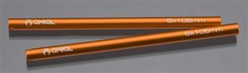 Axial Threaded Aluminum Pipe 6x106mm Orange AXI30446