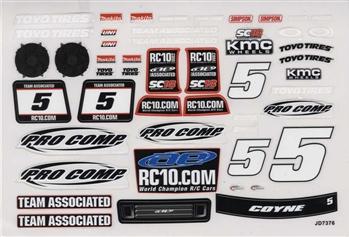 Associated SC18 Decals Pro Comp ASC21361