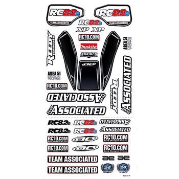 Associated RTR Decal Sheet RC8.2e ASC89589