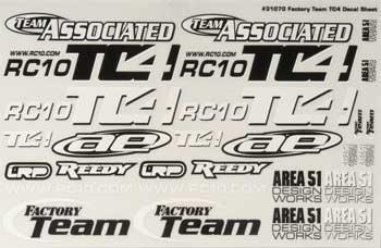 Associated TC4 Decal Factory Team ASC31070