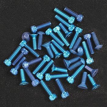 Associated TC4 Screw Kit Blue Aluminum ASC31054