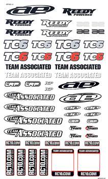 Associated Decal Sheet TC6 ASC31299