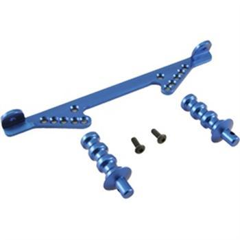 Golden Horizons Aluminum Front Body Mount Blue Traxxas Slash GHH02121