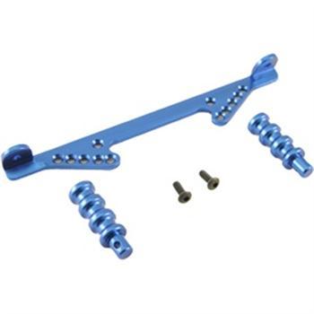 Golden Horizons Aluminum Front Body Mount Blue Rustler GHH02119