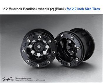 Gmade 2.2 Mudrock Beadlock Wheels (Black) GMAMBL-01BK