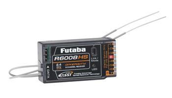 Futaba R6008HS 2.4GHz FASST Hi-Speed (1-6) Rx 8Ch FUTL7639