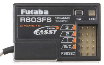 Futaba R603FS 2.4GHz FASST 3Ch Rx 3PK 4PK 3PM FUTL7630