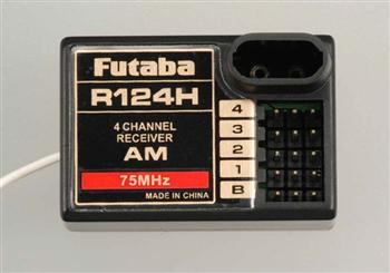 Futaba R124H 4-Ch AM Rx 75MHz w/o Crystal FUTL0454