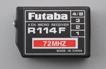 Futaba R114F 4Ch FM Rx 72MHz Low w/o Short Crystal FUTL0442