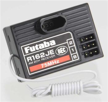 Futaba R162JE 2Ch AM Rx 75MHz w/BEC w/o XTL FUTL0209