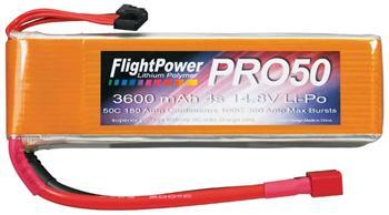 Flight Power LiPo Pro50 4S 14.8V 3600mAh 50C FPWP5081