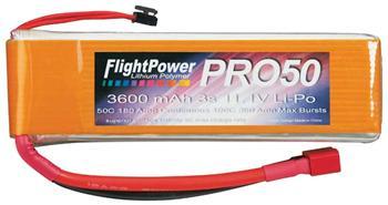 Flight Power LiPo Pro50 3S 11.1V 3600mAh 50C FPWP5080