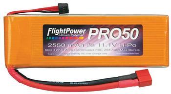 Flight Power LiPo Pro50 3S 11.1V 2550mAh 50C FPWP5040