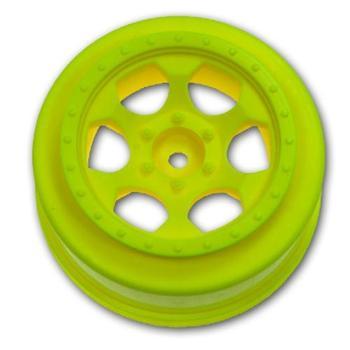 DE Racing Trinidad SC Wheels Yellow Fits Slash 4X4, Blitz, Ultima SC DERSCTRY