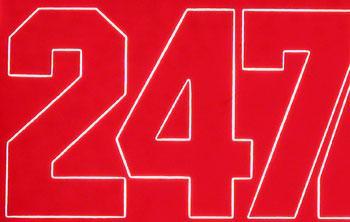 Coverite Numbers Red 2" COVQ3220