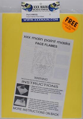 XXX Main Racing Face Flames Paint Mask XXXM032L