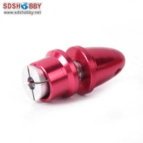 Aluminum Bullet Propeller Adaptor 3.17mm Red Color