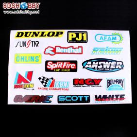 Stickers/Decals on cover 250×410mm