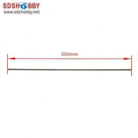 Flexible Axle (Round & Square) Positive Dia. =φ4.76 Side=3.7X3.7mm Length=500mm for RC Model Boat