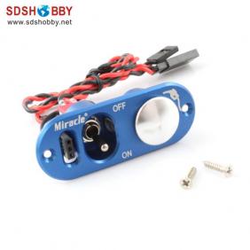 Single Power Switch with Fuel Dot Blue Color