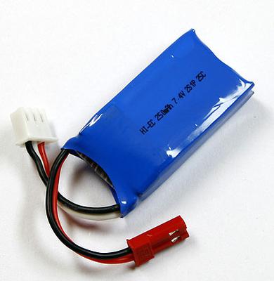 HI-EC 280mAh / 7.4V 25C LiPoly Battery Pack W/ JST-connector