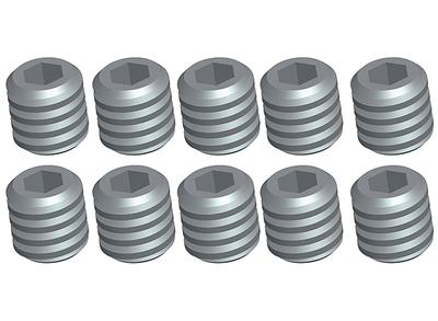 Grub Screw Set (M3x3mm)(10Pcs/Bag) - 110BS, A2003, A2010, A2027, A2029 and A3007