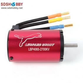 Leopard 4 Poles 2700KV Brushless Inrunner Motor LBP4065-2Y for RC Model Car