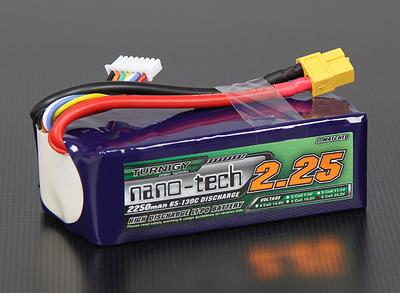 Turnigy nano-tech 2250mah 6S 65~130C Lipo Pack