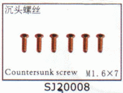 Countersunk screws for SJM400 SJ30008